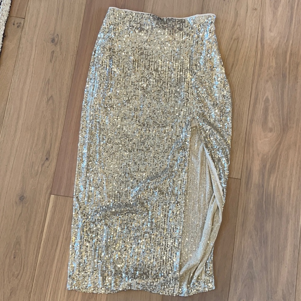 Free People Ariana Sequin Skirt